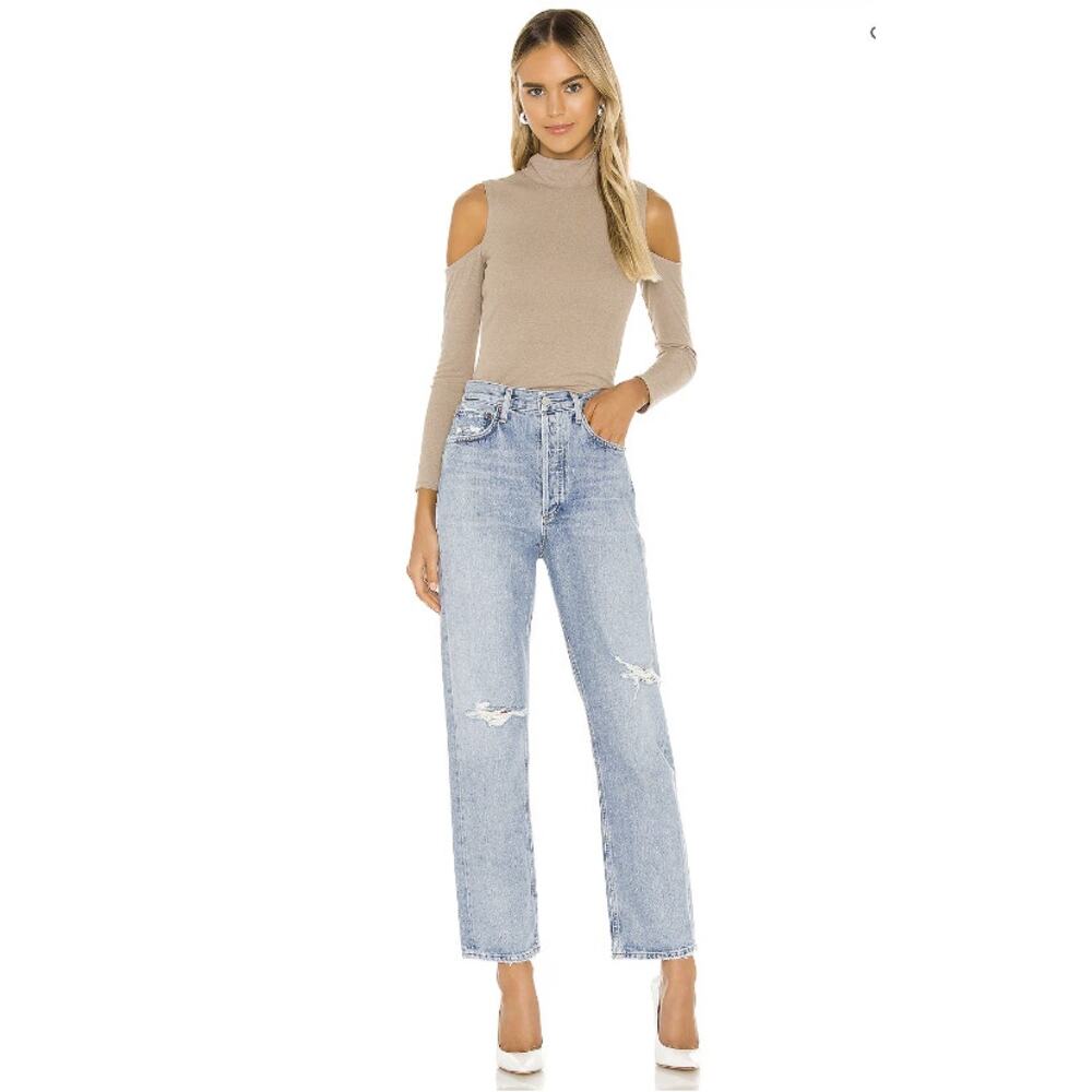 Agolde 90's Mid Rise Loose Fit Jeans in Captured